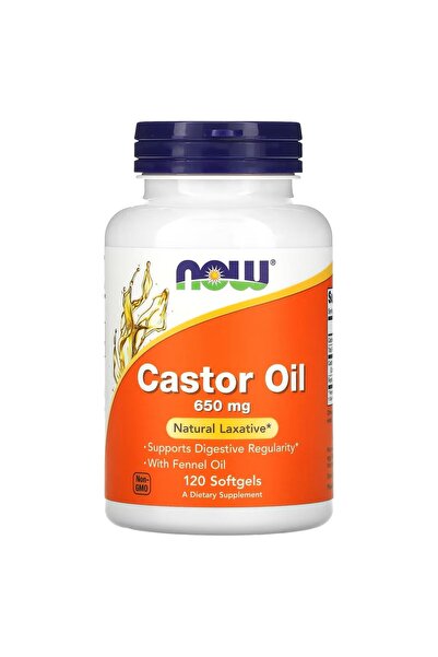Now Foods Castor Oil 650 Mg 120 Softgels
