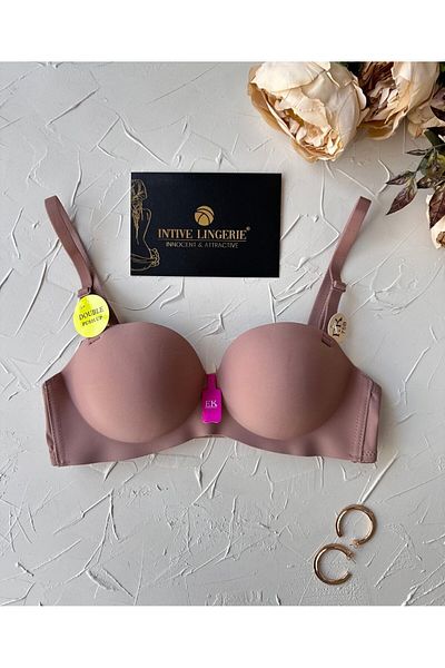 İntive Lingerie Violet Laser Cut Double Push-Up Χωρίς Παρακολούθηση Καπέλο Χωρίς Ποιότητα Κρέμα Ακιντούρηση
