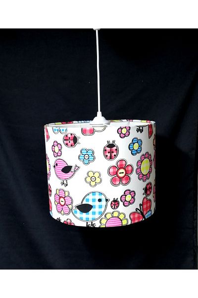 TEKAY AYDINLATMA Children's Room Chandeliers Fabric Covering 30Diameter