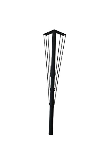 KARAKOÇ Black Metal Venus 71*12*12 cm Table Dresser Leg (4 Pieces)