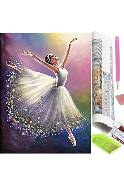 zola Goblen mozaic cu diamante, Zola , 5D, model balerina, 30x40 cm