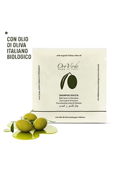 Oro verde Sampon & Gel Dus Hotelier OROVERDE 20 ml. Ambalat în Plic. Set 100 bucati