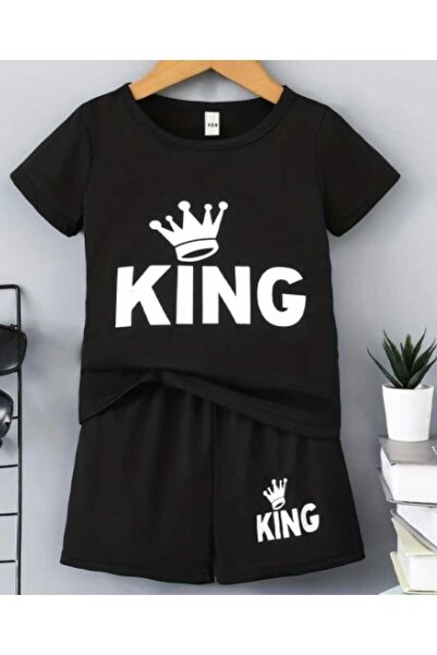 Gutsy TRIOU PENTRU COPII PANTALONI SCURT IMPRIMAT KİNG