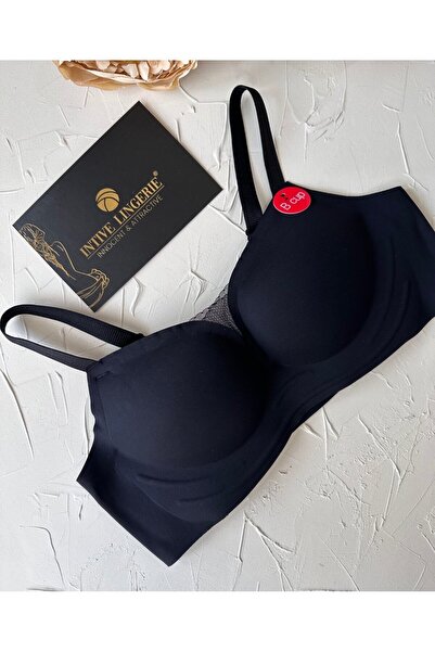 İntive Lingerie Σουτιέν Olivia New Generation - Χωρίς λέιζερ χωρίς ραφή, ελαφριά στήριξη, δαντέλα μπροστά