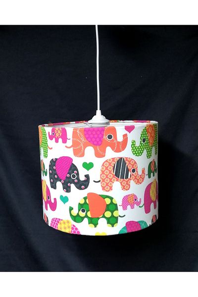 TEKAY AYDINLATMA Children's Room Chandeliers Fabric Covering 30Diameter