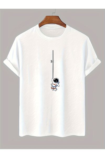 uyguntarz Μπλουζάκι με στάμπα Unisex Mini Astronaut Design