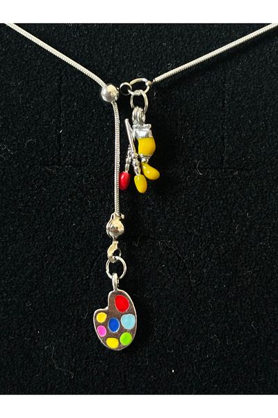 AccSWEN Elevator Paint Brush Steel Art Pendant