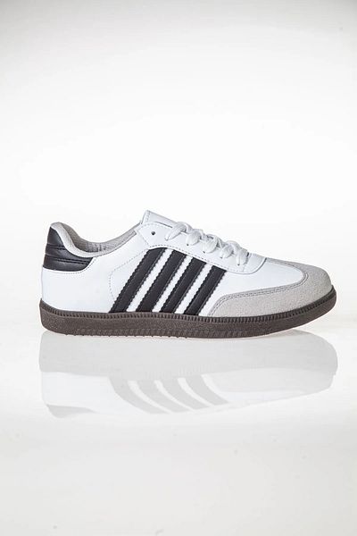 Spor Model Εργονομικά και άνετα ριγέ Unisex αθλητικά παπούτσια - Αθλητικά παπούτσια με κορδόνια που αναπνέουν
