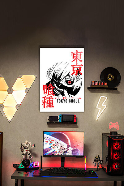 PESHLİSTORE Tokyo Ghoul Ken Kaneki Temalı HD Metal Tablo Poster