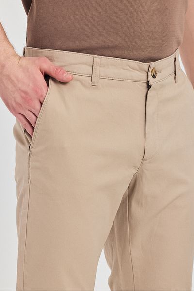 Frappoli Milano Ανδρικό Μπεζ βαμβακερό Lycra Slim Fit Pantalon