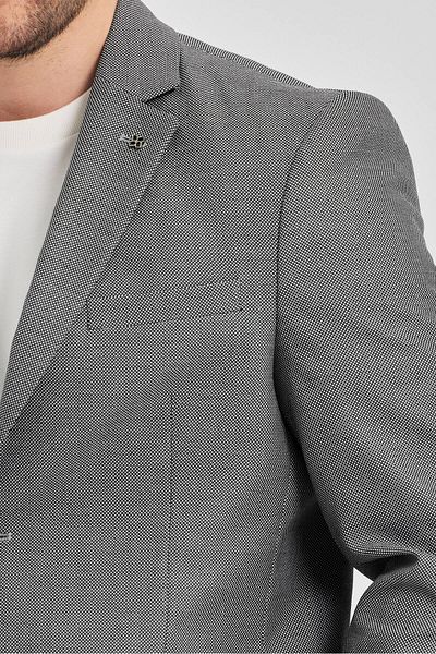 Frappoli Ανδρικό μαύρο ύφασμα Vitale Polyviscon Slim Fit Blazer Jacket