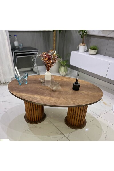 MatBeyaZ bohem  MDF orta sehpa balkon sehpası ofis sehpası