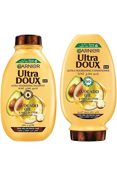 Garnier U.DOUX AVOCADO OIL ANDSHEABUTTERSHAMPOO400ML+GARNIER U.D AVOCADO&SHEABUTTERCONDITIONER360ML