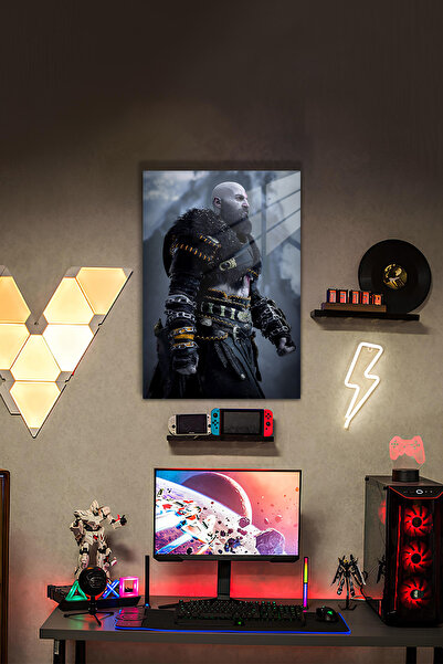 PESHLİSTORE GoW Kratos Temalı HD Metal Tablo Poster