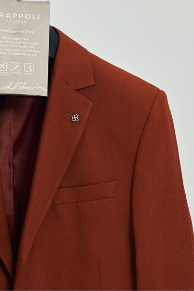 Frappoli Stefa Чоловічий піджак Slim Fit з моно коміром (великий розмір - Battal)