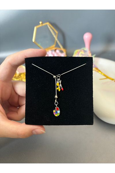 AccSWEN Elevator Paint Brush Steel Art Pendant