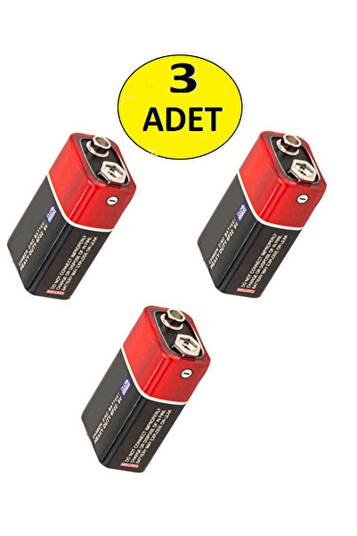nelerbulurum 3 ADET 9 Volt Pil - 9V Oyuncak Araba Radyo Telsiz Duman dedektör...