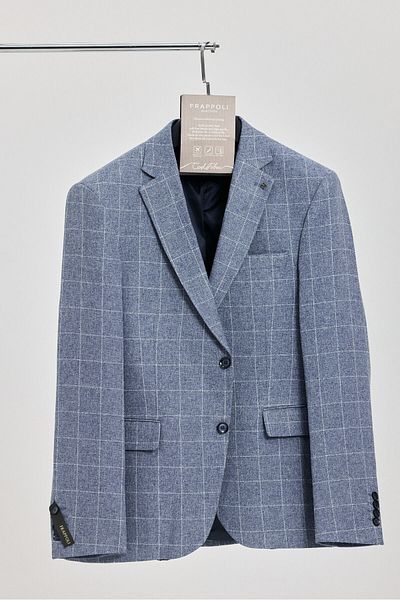 Frappoli Men's Outdoor Textile Fabric Mono Collar Blazer Jacket (Large Size - Oversize)