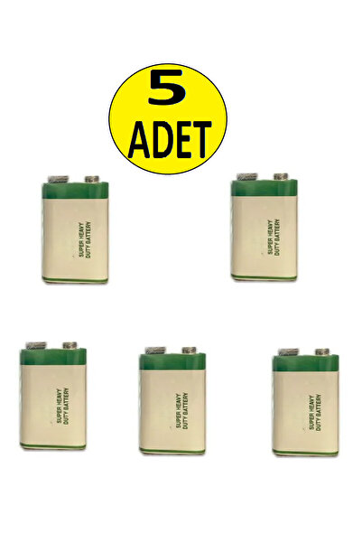 nelerbulurum 5 ADET TEKLİ 9 Volt Pil - 9V Oyuncak Araba Radyo Telsiz Duman de...