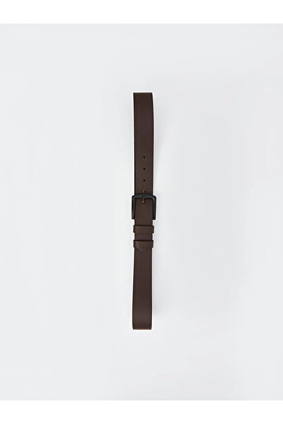 LC Waikiki LCW ACCESSORIES Καφέ Γνήσιο Δερμάτινο Ανδρική Ζώνη