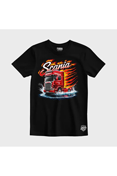 YOHO SPORT Scania Trucks Tasarım Baskılı Oversize Tshirt