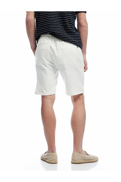 Koton Cotton Pocket Detailed Bermuda Waist Lace-Up Shorts