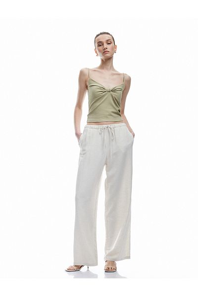 Koton Sleeveless Knot Detail Thin Strap Blouse
