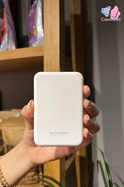 CaseMood Magsafe 5000 mah Powerbank Kablosuz Şarj Cihazı Iphone Uyumlu Wireless Şarj
