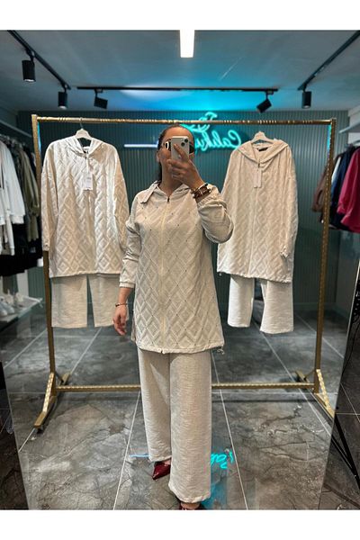 PUREVA NATURAL COTTON PATTERNED SUIT