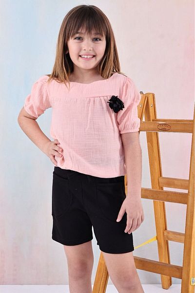 LUNA FSH Top Muslin Bottom Trophy Pocket Girl's Suit