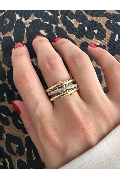 ringbox Çift Renkli 3'lü Yüzük