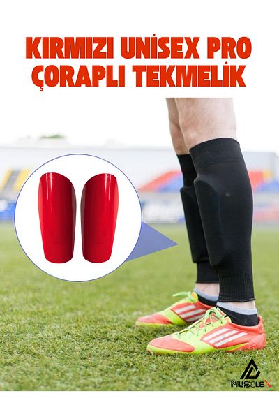 Musclex Spor Tekstil Professional Sock Shin Guards |   Football Shin Guard |   Kaval Protector