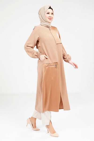 Beyza Άνετα παπούτσια Mink Giy Cut 9229 Akisli