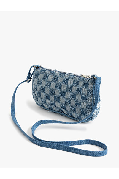 Koton Askılı Denim Patchwork Çapraz Çanta