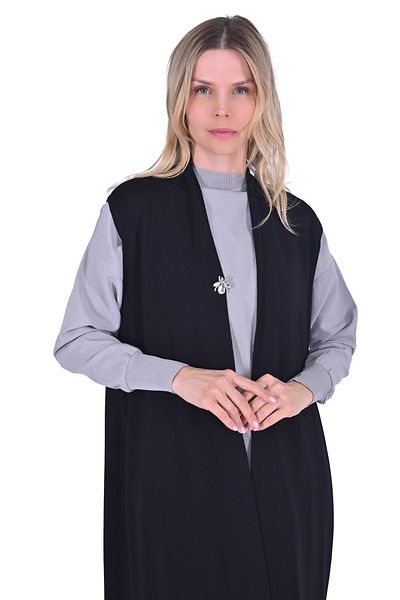 Invee سترة تريكو سوداء 6136