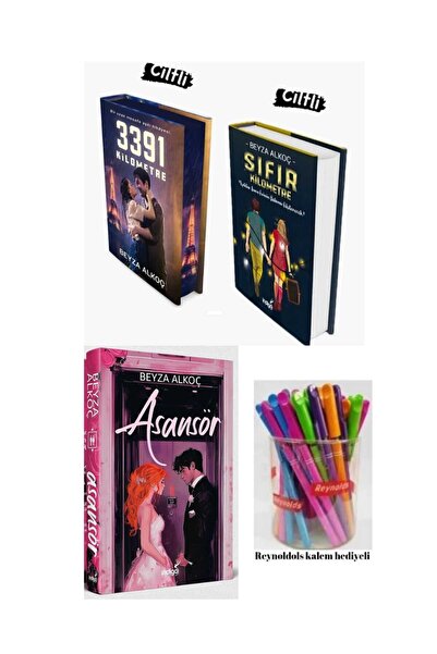 İndigo Kitap Asansör Ciltli / Sıfır Kilometre 3391 Kilometre Ciltli Set