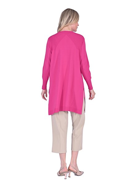 Invee 6222 Triko Tunik - Fuşya