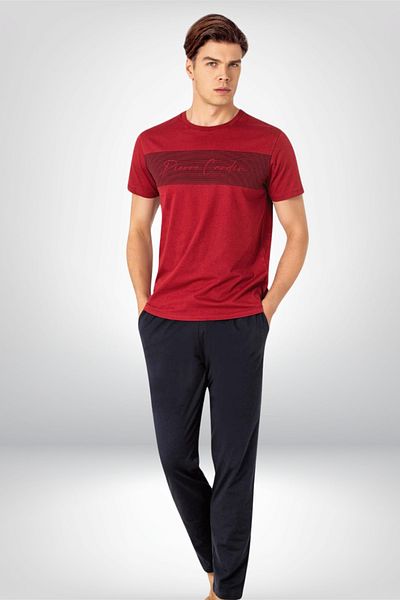 Pierre Cardin 2025 Spring-Summer Men's Short Sleeve Home Wear Pajamas Set Vr.E55.Uy1.E060.080.11.Z8.17