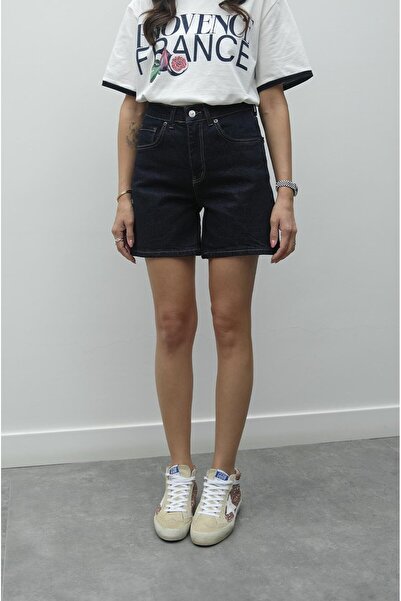 Havoş Dark Navy Fit Denim Shorts