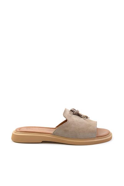 Bambi Γυναικείες παντόφλες Mink Leather K04359022602