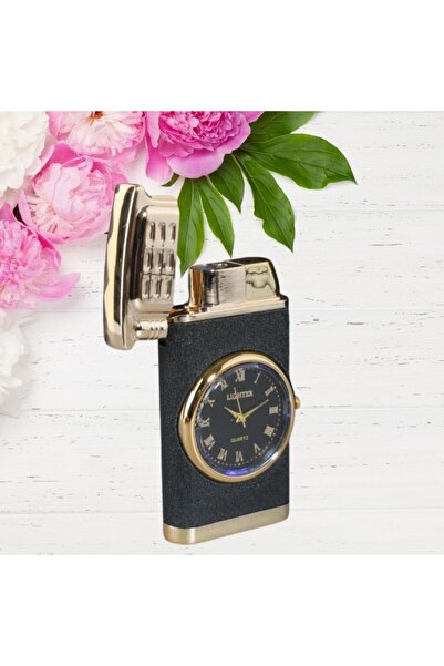 Genel Markalar KİŞİYE ÖZEL HEDİYE SETİ ( PÜRMÜZ ALEVLİ IŞIKLI SAATLİ ÇAKMAK-TESBİH)