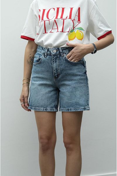 Havoş Pantaloni scurți din denim Blue Fit