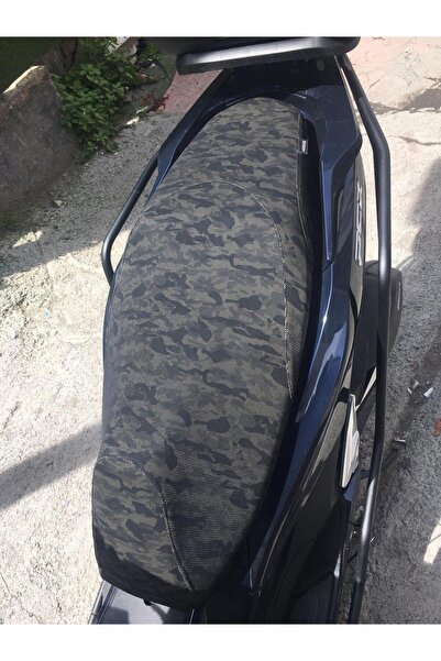 Honda Akdeniz Sele Kaplama Pcx 125 Uyumlu Delüx Yeşil Kamuflaj Desen Lastikli...