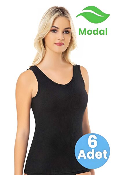 Tezzgelsin Жіночий 6-парений модальний кашкорс з товстими бретелями та вставками