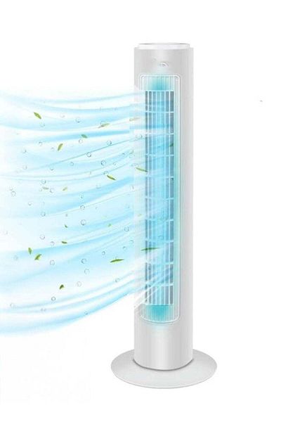 Generic Bladeless Oscillating Tower Fan, Portable Quiet Cooling Fan, Electric Standing Floor Fan with 3 Wind
