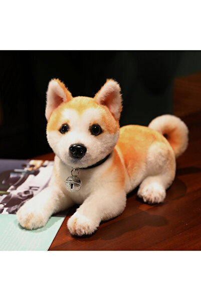 Choice 25cm E Lifelike Akita Dog Stuffed Animal Plush Toy Cute Simulation Pup...