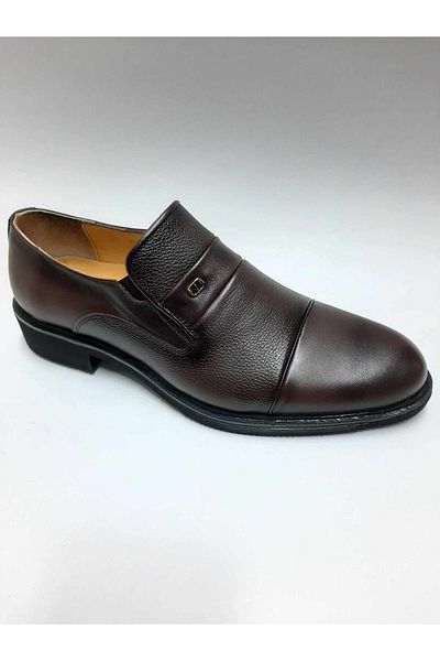 Ataç Ataç Genuine Leather Laceless Brown Light Sole Summer Classic Men's Shoes