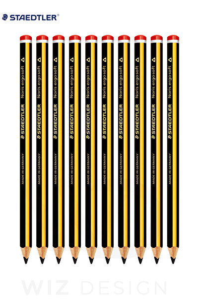 Staedtler WizDesign Noris Ergosoft 153 Üçgen Jumbo 2B Kurşun Kalem Ergonomik,...