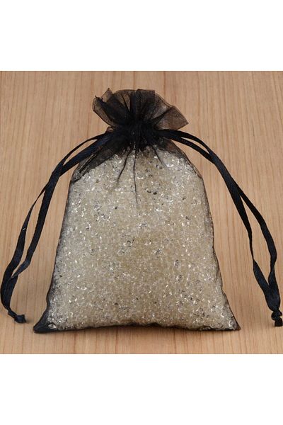 Choice 7x9cm 2black 100pcs/lot 7*9 9*12 10*15 13*18cm Organza Bags Wedding Party Packaging Gift Bag Jewelry