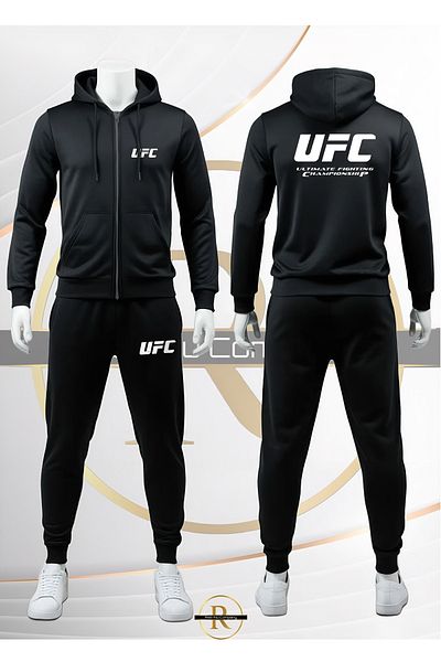 Risil-Nu Company Ufc Ultimate Fighting Championship Printed Zipper Hoodie Set